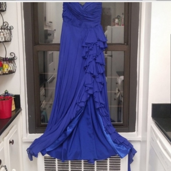 Mikael Aghal Strapless Origami Bodice Gown - Picture 4 of 7